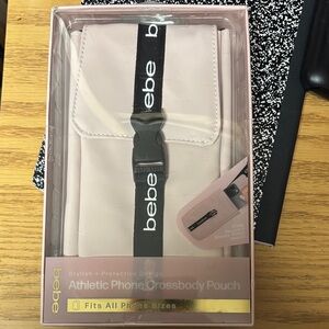 Bebe Light Pink Phone Crossbody Case